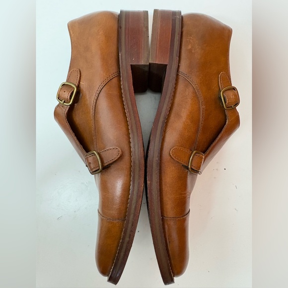 COLE HAAN Carmel Brown Leather Loafers - Picture 2 of 14